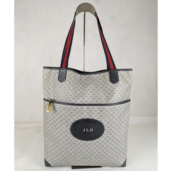 Authentic GUCCI GG Pattern Monogram Tote/Shoulder Bag Made in Italy - Picture 1 of 13
